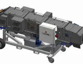 Compostblok-uitpakmachine