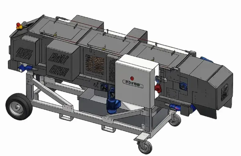 Compostblok-uitpakmachine